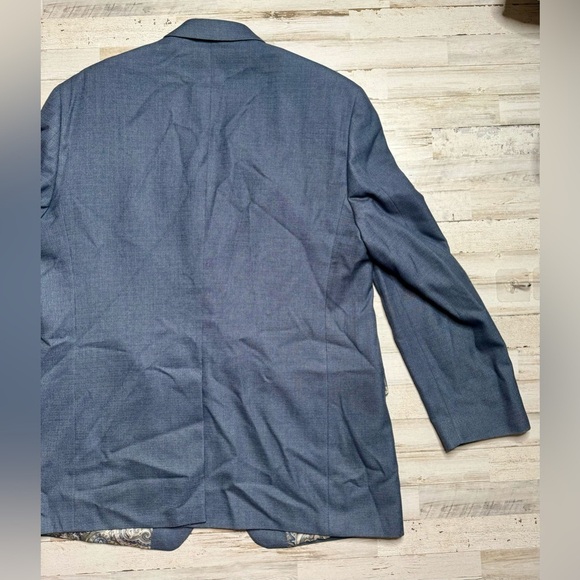 Lauren Ralph Lauren Blazer Jacket Men's 48L Blue Classic Liner Paisley Pattern - Picture 8 of 11